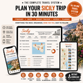 Sicily Travel System Complete Trip Planner with Itinerary, Maps and Budget Guide