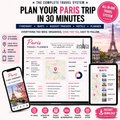 Paris Travel System Complete Trip Planner with Itinerary, Maps and Budget Guide