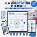 Mykonos Travel System Complete Trip Planner with Itinerary, Maps and Budget Guide