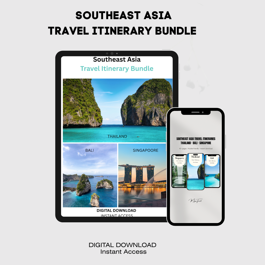 Southeast Asia Travel Itinerary Bundle