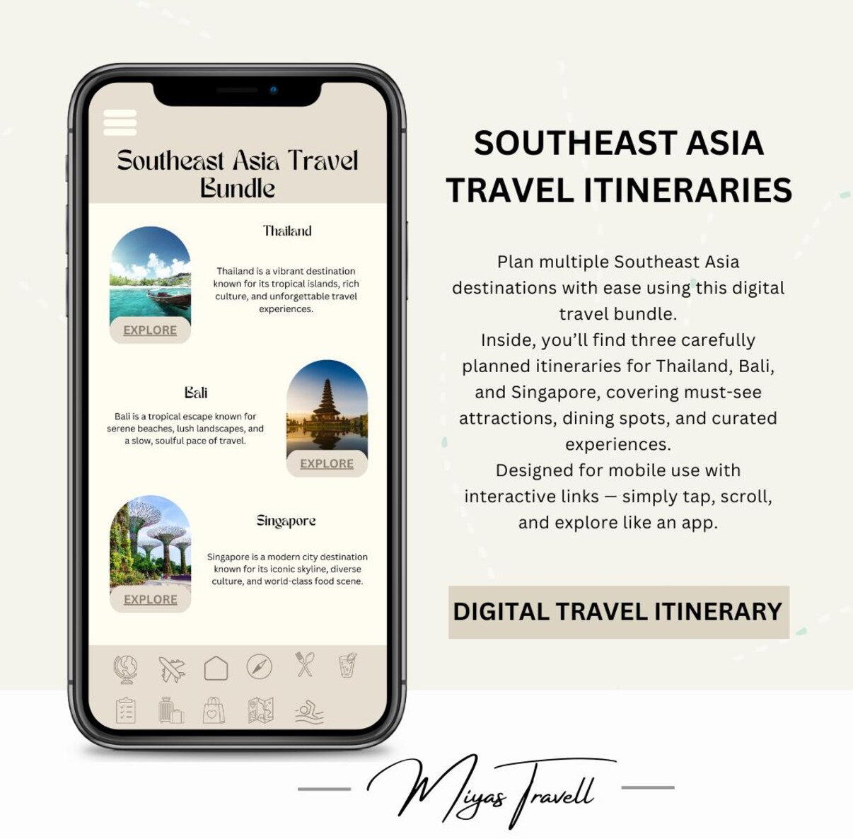 Southeast Asia Travel Itinerary Bundle