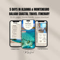 5 Day Albania & Montenegro Digital Travel Itinerary