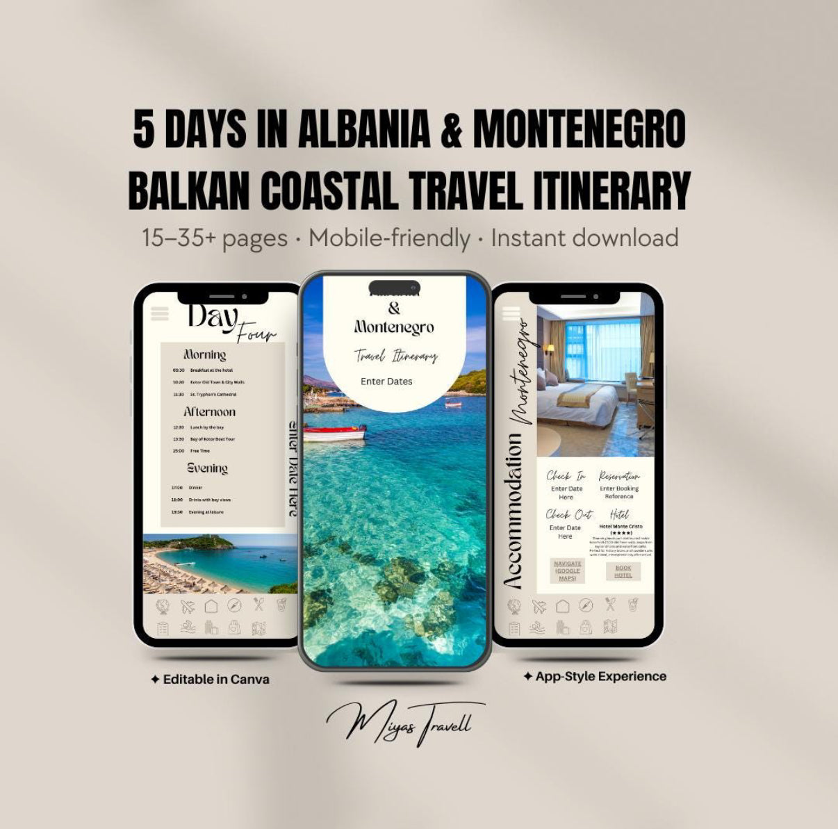 5 Day Albania & Montenegro Digital Travel Itinerary