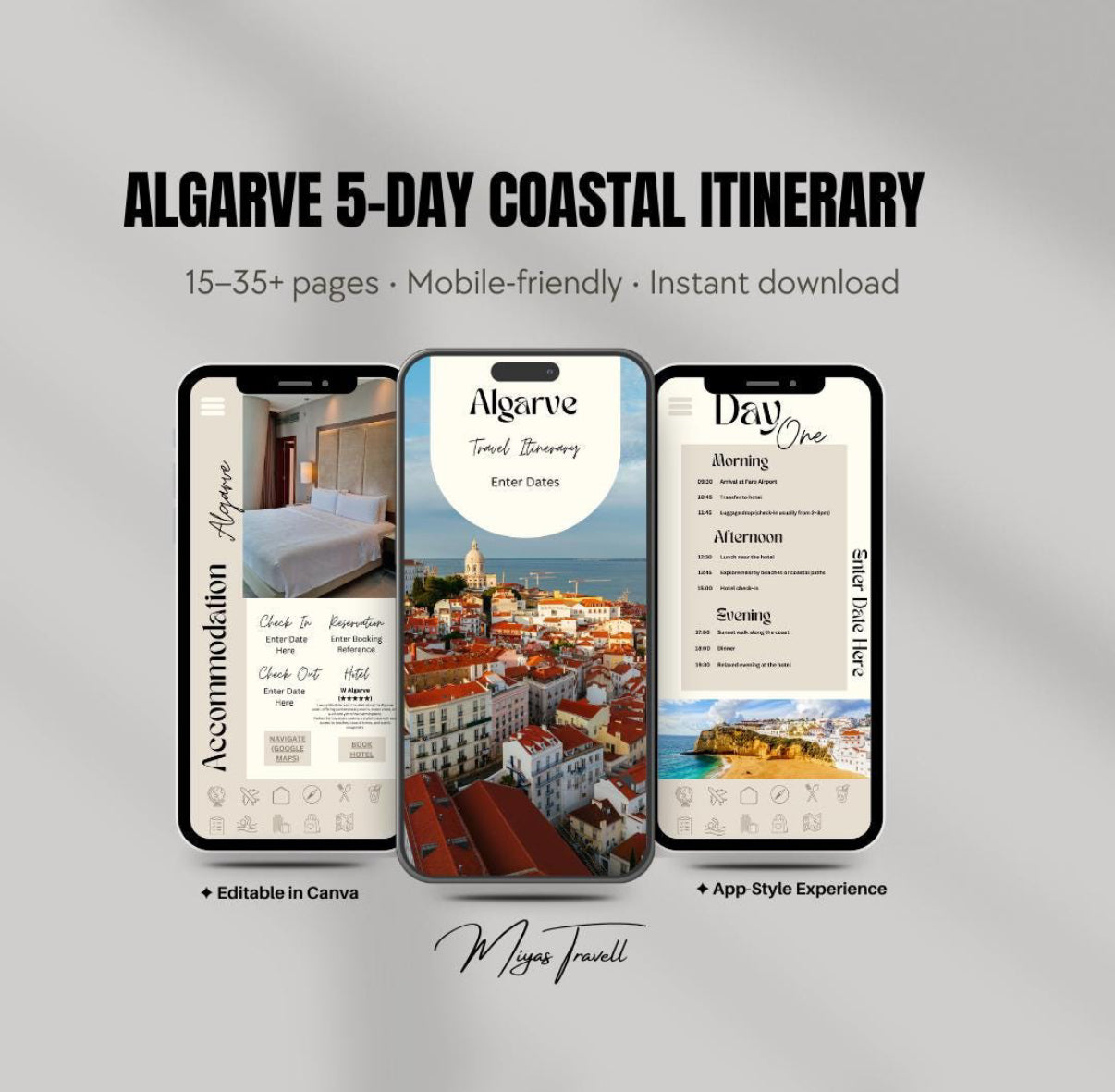 5 Day Algarve Digital Travel Itinerary