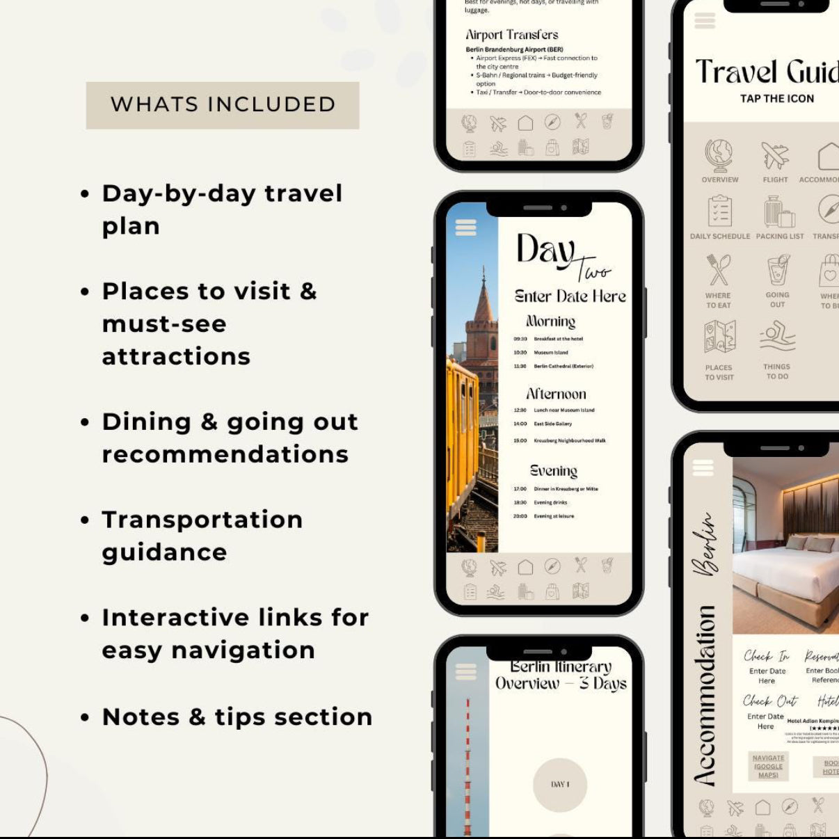 3 Day Berlin Digital Travel Itinerary