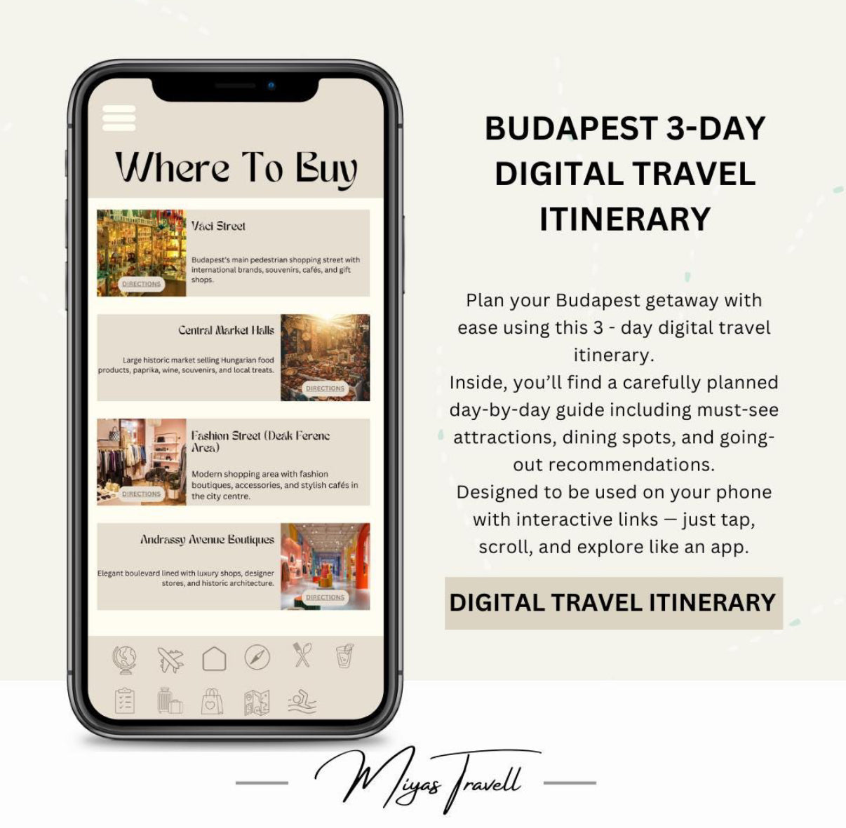 3 Day Budapest Solo Digital Travel Itinerary
