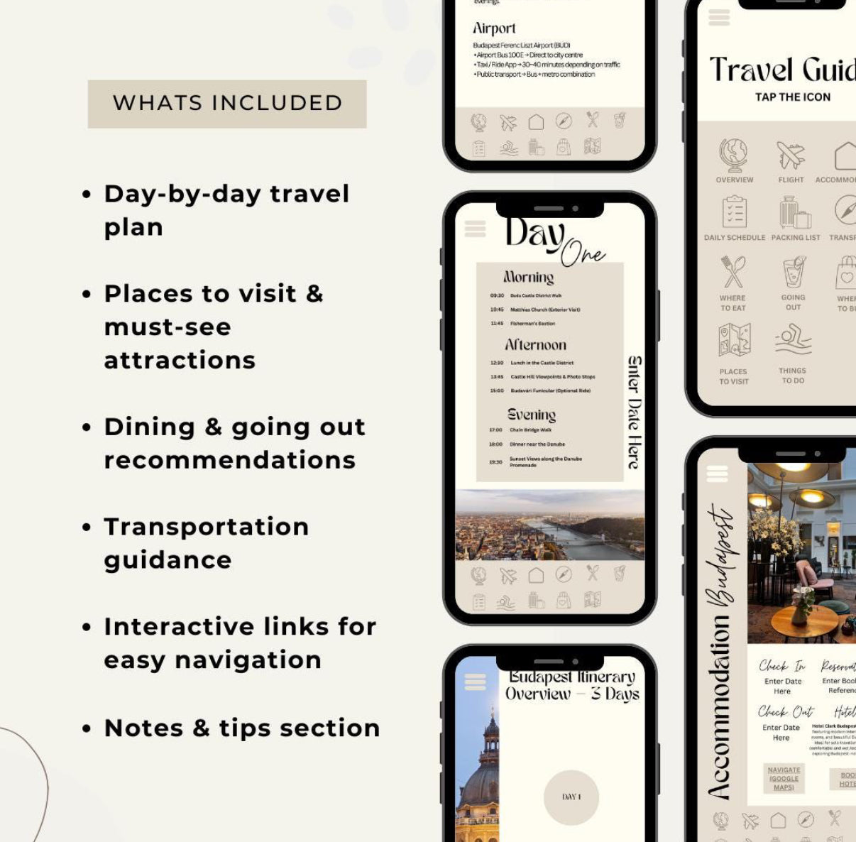 3 Day Budapest Solo Digital Travel Itinerary