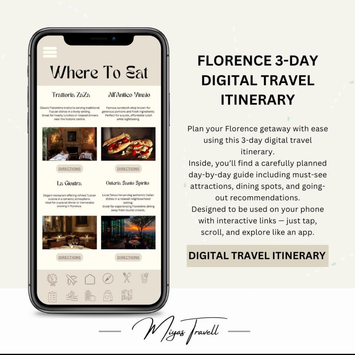 3 Day Florence Digital Travel Itinerary