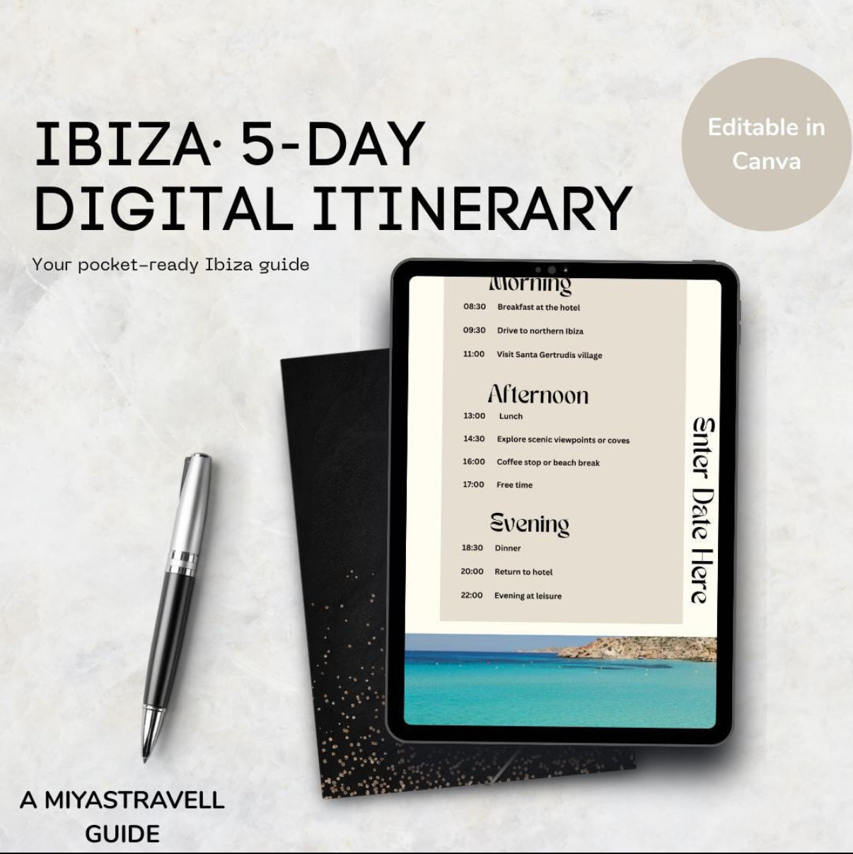 5 Day Ibiza Digital Travel Itinerary