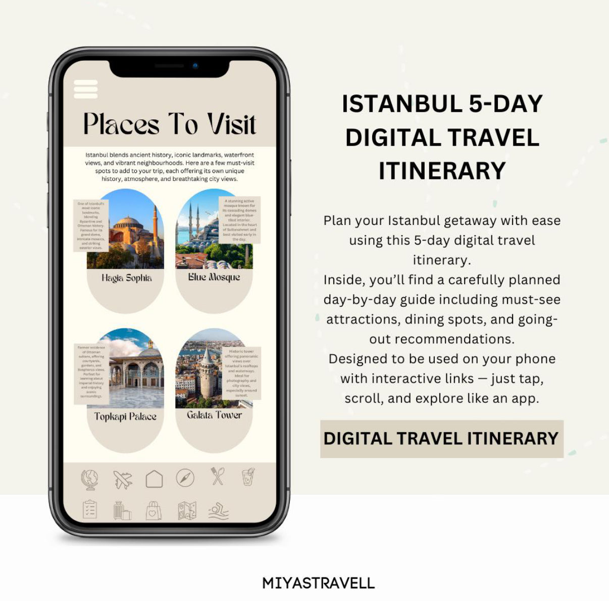 5 Day Istanbul Digital Travel Itinerary