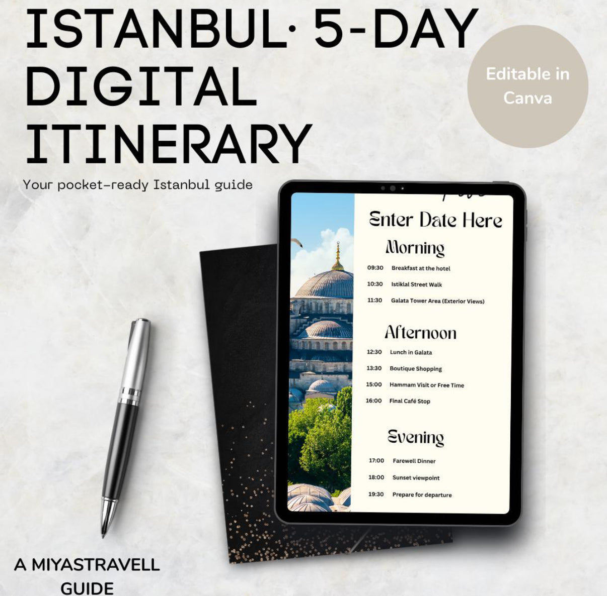 5 Day Istanbul Digital Travel Itinerary