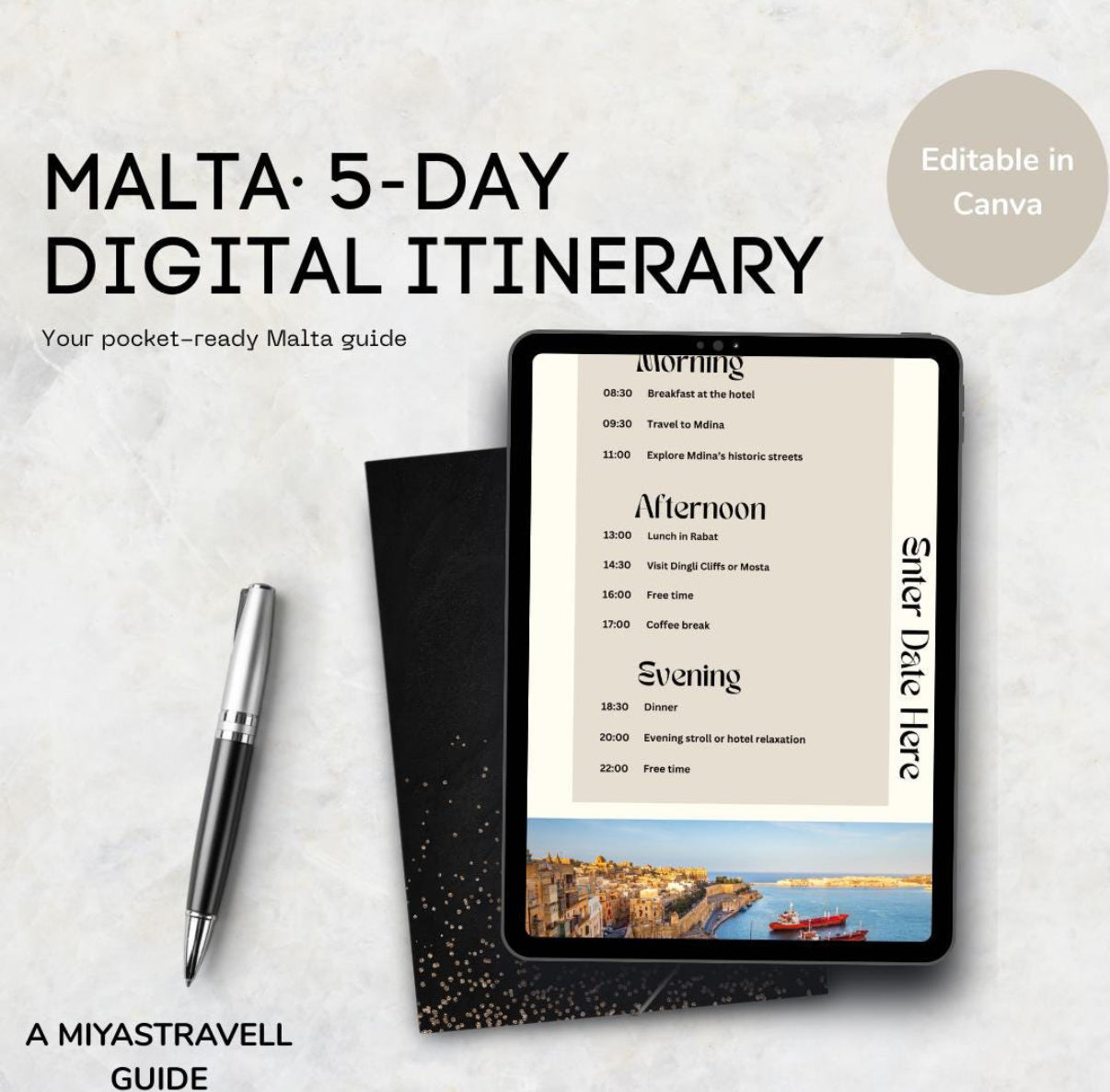 5 Day Malta Digital Travel Itinerary
