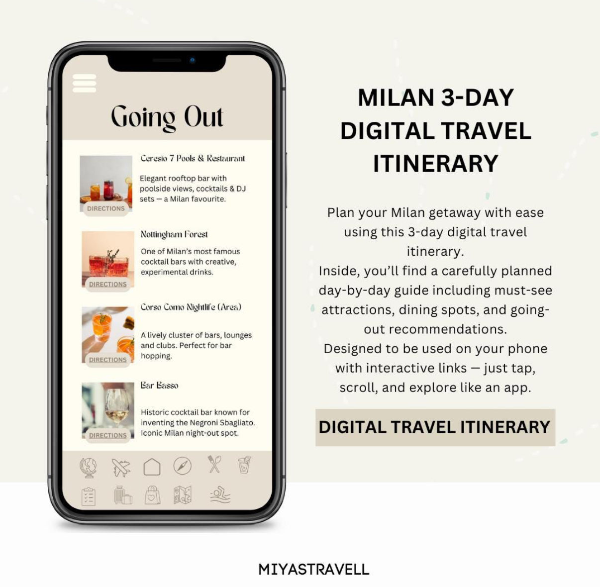 3 Day Milan Digital Travel Itinerary