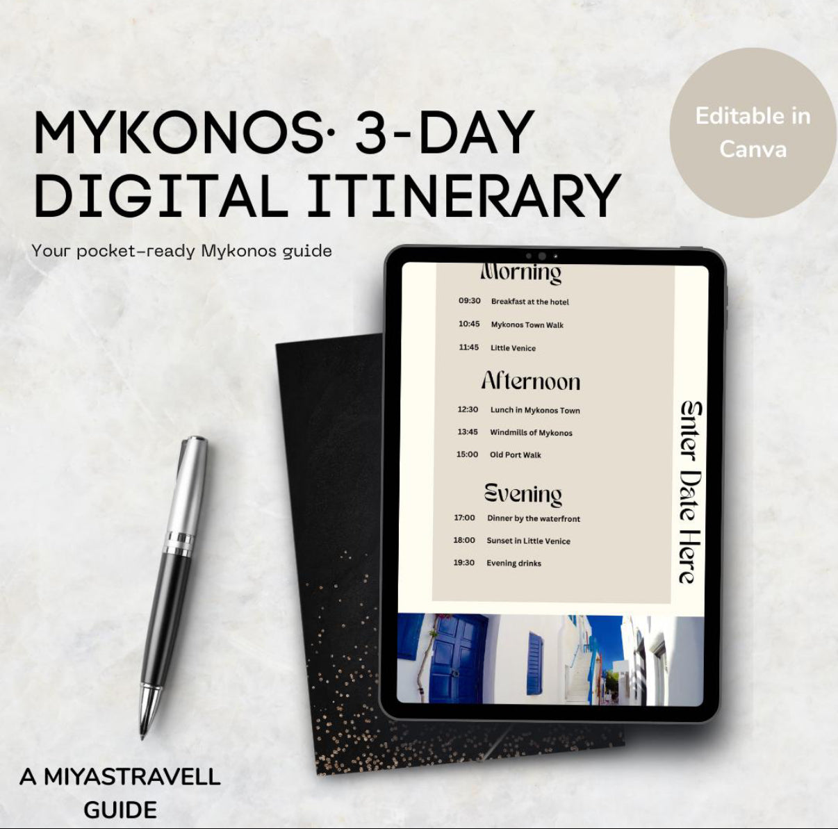 3 Day Mykonos Digital Travel Itinerary