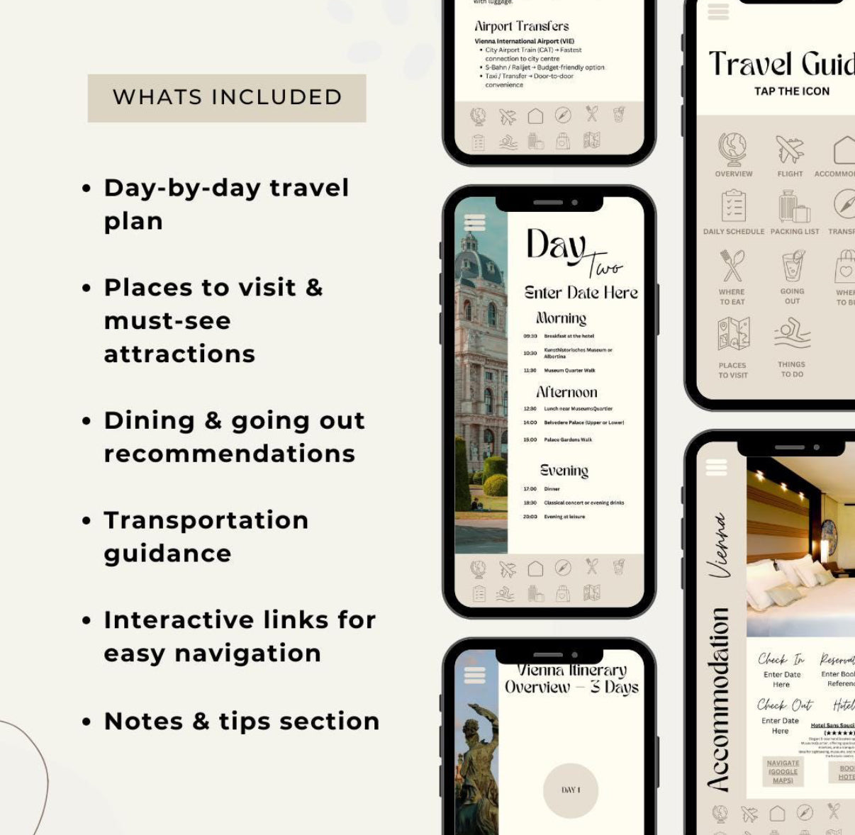 3 Day Vienna Digital Travel Itinerary